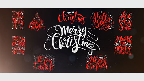 10 Hand Drawn Animated Christmas Titles - Project for After Effects (Videohive)