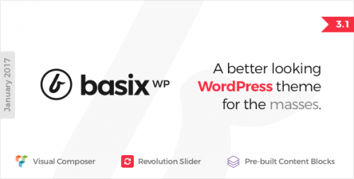 [GET] Nulled Basix v3.1.0 - Responsive WordPress Theme product photo