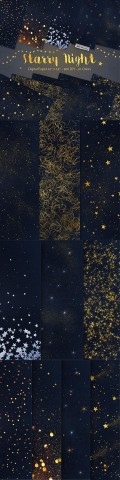 Starry Night Digital Paper