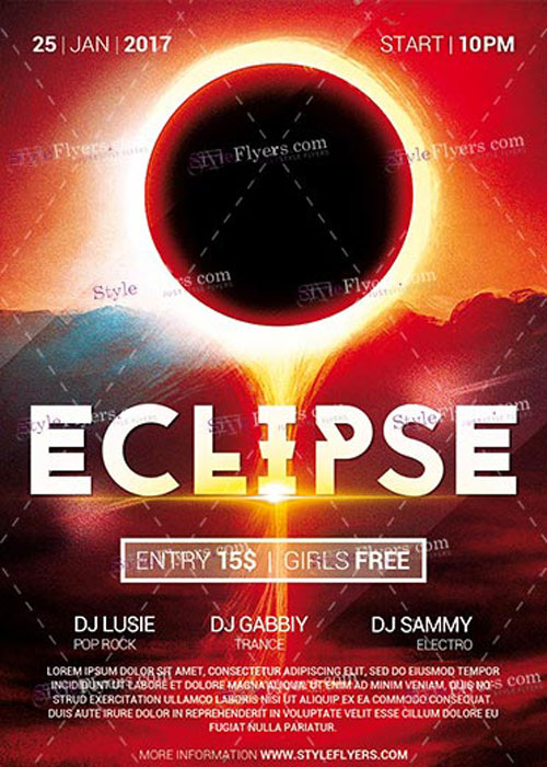 Eclipse PSD V14 Flyer Template