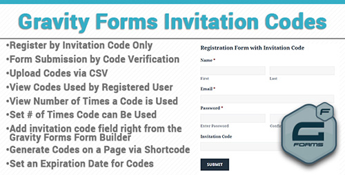 CodeCanyon - Gravity Forms Invitation Codes v3.0 - 11441758