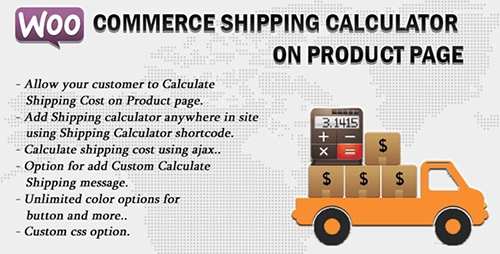 CodeCanyon - Woocommerce Shipping Calculator On Product Page v1.6 - 11496815