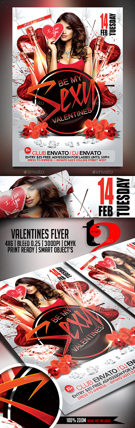 GraphicRiver - Valentines Day Flyer - Template 19256387
