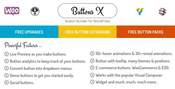 Buttons X v1.6 - Powerful Button Builder for WordPress