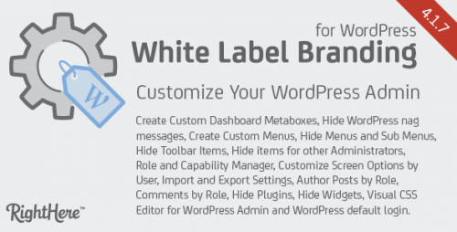 Nulled White Label Branding for WordPress v4.1.7.7615 - Plugin product picture