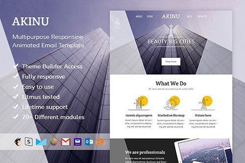 Akinu - Email template + Builder - 598777