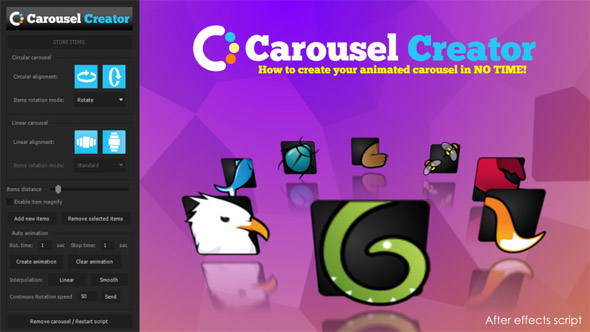 Carousel Creator - After Effects Scripts (Videohive)