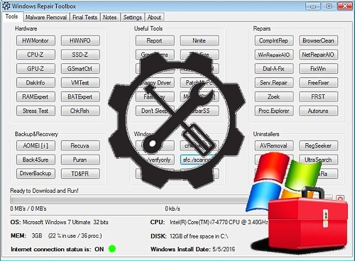 Windows Repair Toolbox (WRT) 3.0.1.6 Portable