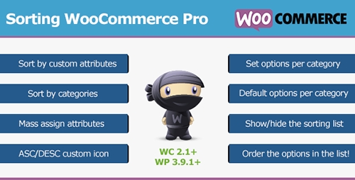 CodeCanyon - Sorting WooCommerce Pro v3.0 - 5771321