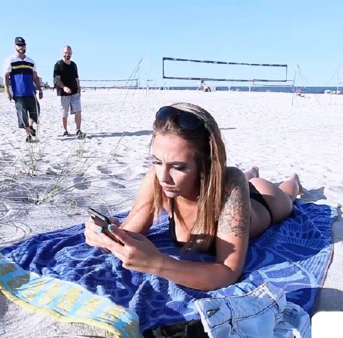 Pickup On Beach Hot Girl With Big Natural Boobis