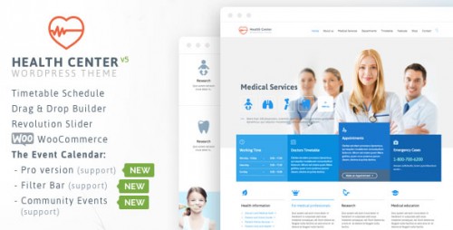 Nulled Health Medical Center v16.4 - Responsive Theme - WordPress product image