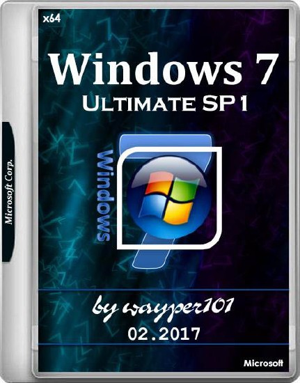 Windows 7 Ultimate SP1 by wayper101 02.2017 (x64/RUS)