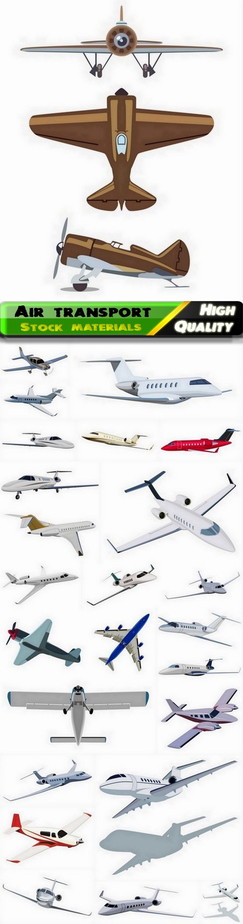 Aircraft and passenger airplane and air transport 25 Eps
