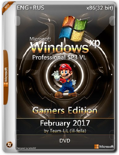 Windows XP Pro VL SP3 x86 Gamers Edition DVD February 2017 (ENG/RUS)