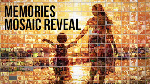 Mosaic Photo Reveal - Memories - Project for After Effects (Videohive)