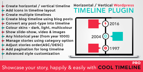 Cool Timeline Pro v2.0.3 - WordPress Timeline Plugin