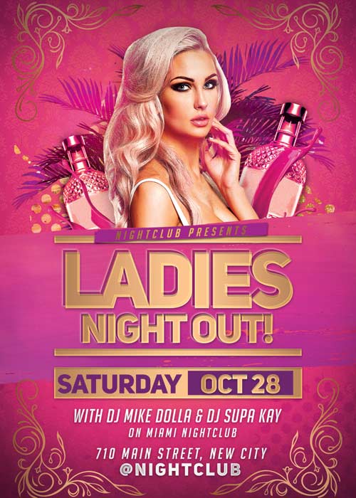 Ladies Night Out Party V38 Flyer Template
