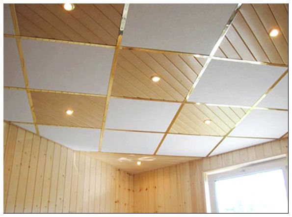 как сделать подвесной потолок из пвх