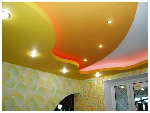 Какие виды и особенности имеет двухуровневый потолок с подсветкой?