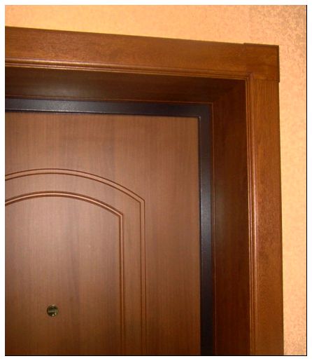 Качественно выполненные откосы подчёркивают внешний вид двери