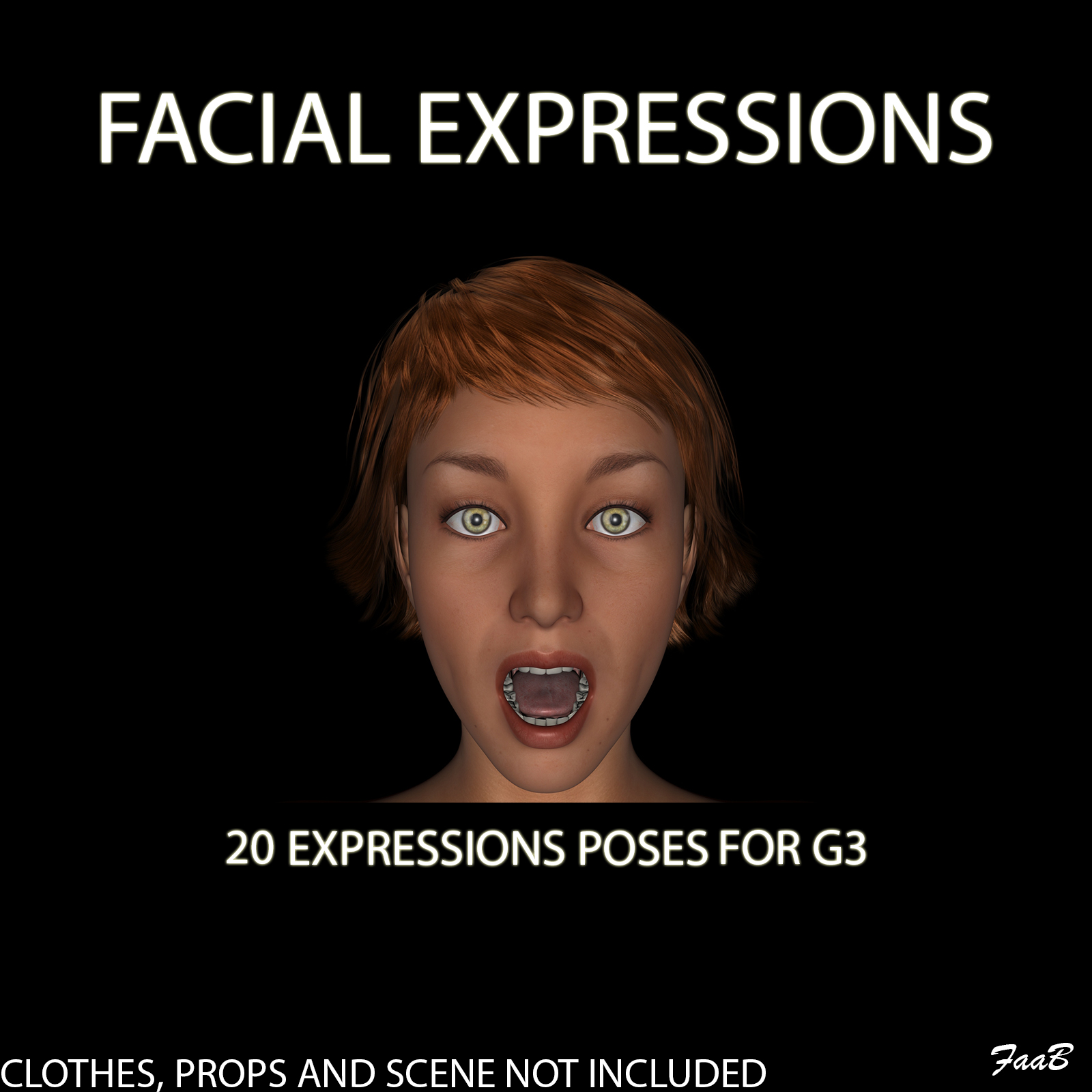 Facial expressions for G3F