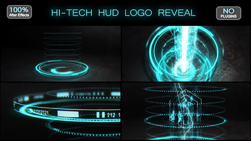 Hi-tech HUD Logo Reveal 17570074 - Project for After Effects (Videohive)