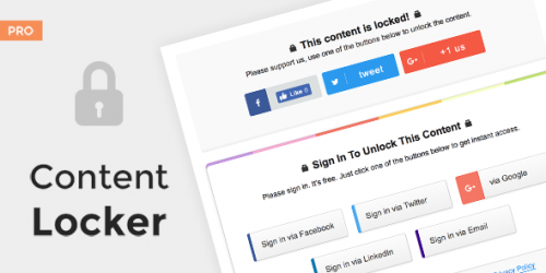 [NULLED] Content Locker Pro v1.0.7 - Premium WordPress Plugin  