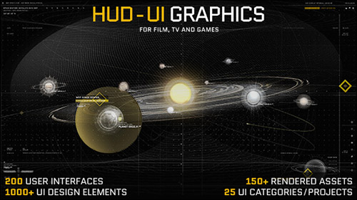 HUD - UI Graphics for FILM, TV and GAMES - Project for After Effects (Videohive)