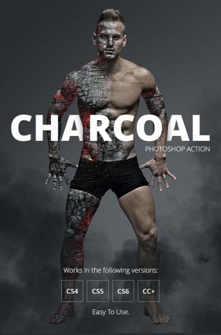 GraphicRiver Charcoal Photoshop Action