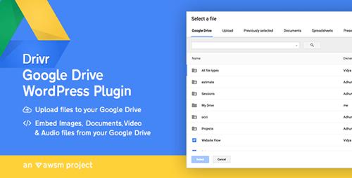 CodeCanyon - Drivr v1.0.0 - Google Drive Plugin for WordPress - 17259918