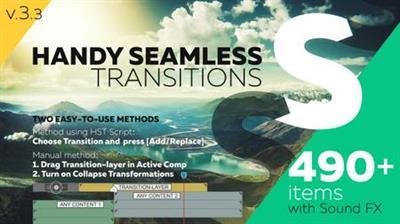 Handy Seamless Transitions - Pack & Script v.3.0 - After Effects Script (VideoHive)