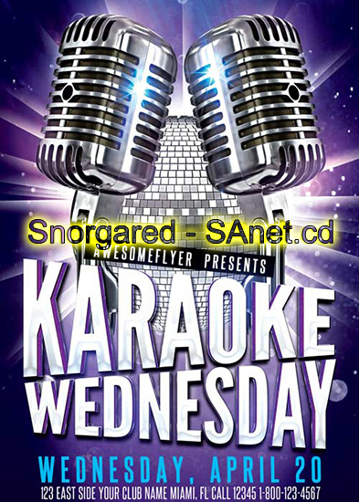 Karaoke Wednesday Party V10 Flyer Template