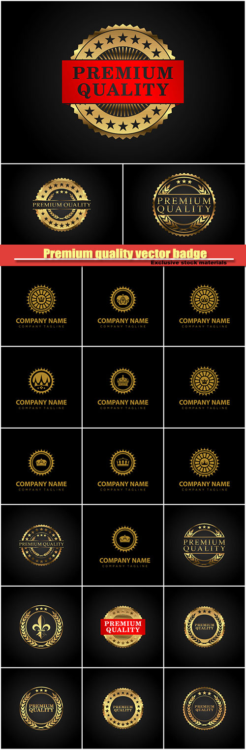 Premium quality vector badge, company logo