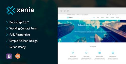 ThemeForest - Xenia v1.1.0 - Refined HTML 5 / CSS 3 Corporate Template - 6863456