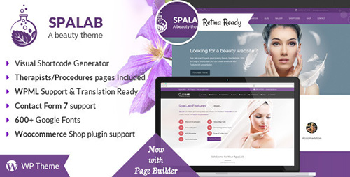 ThemeForest - Spa Lab v2.6 - Beauty Spa & Beauty Salon WordPress Theme - 8795615