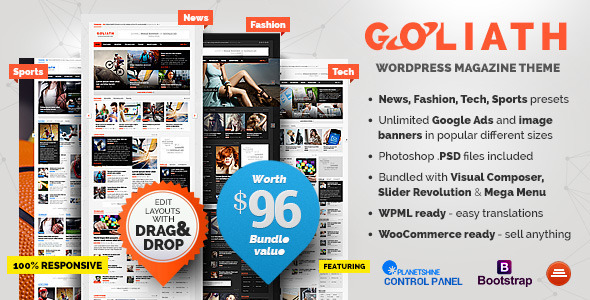 GOLIATH v1.0.33 - Ads Optimized News & Reviews Magazine