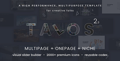 ThemeForest - Talos v2.3 - Creative Multipurpose HTML Template - 17801958