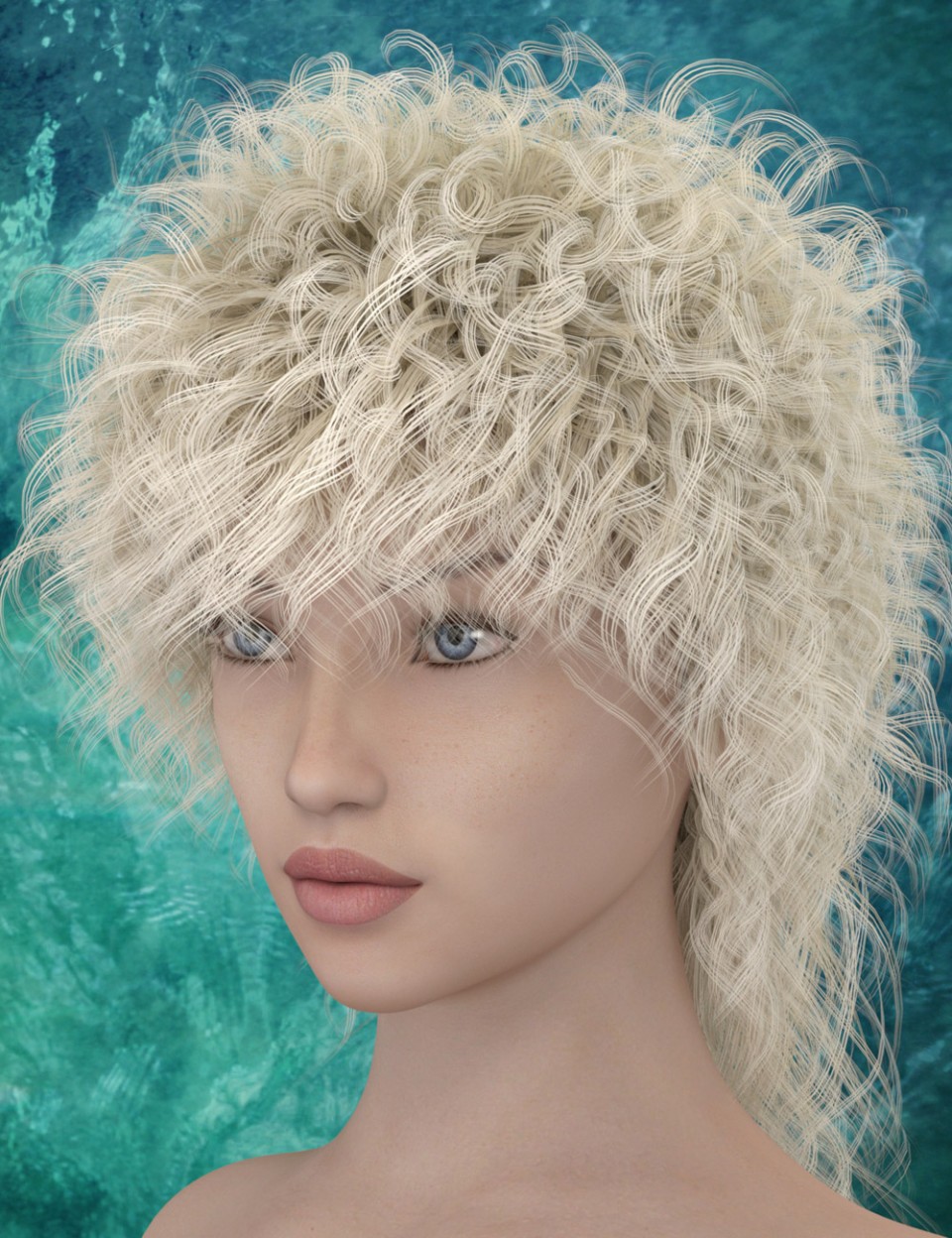 Mairia Hair for Genesis 3 Female(s) and Male(s)