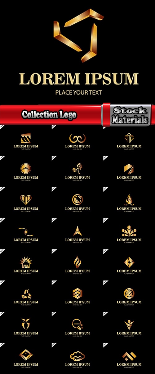 Collection Logo flat icon web design element site 93-25 EPS