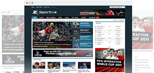 JoomShaper - Sportive v1.5.1 - Real Time Sports Template