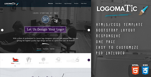 ThemeForest - Logomatic v1.0 - One Page HTML Template - 6705549