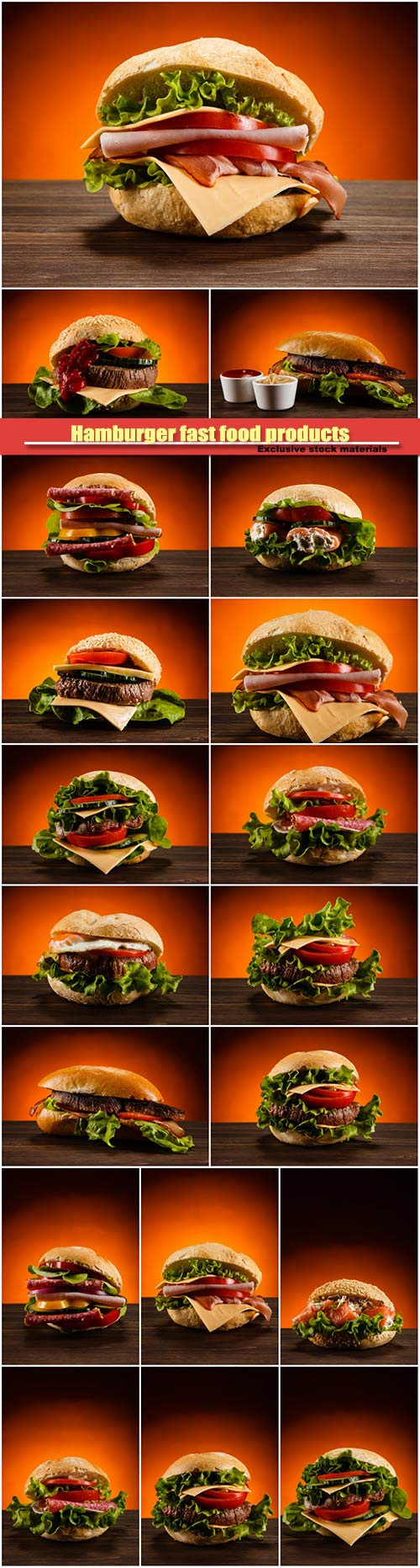 Hamburger fast food products