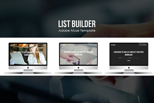 List Builder Muse Marketing Template - CM 497225