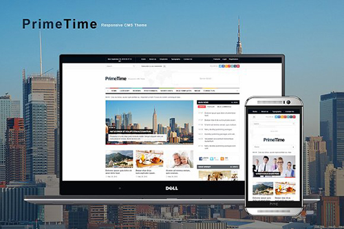 PrimeTime v1.2 - Magazine & Blog HTML - CM 929615