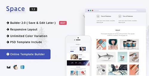 ThemeForest - Space v1.2 - Responsive Email Template + Online Builder - 13551332