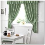 Gingham-kitchen-curtains-green