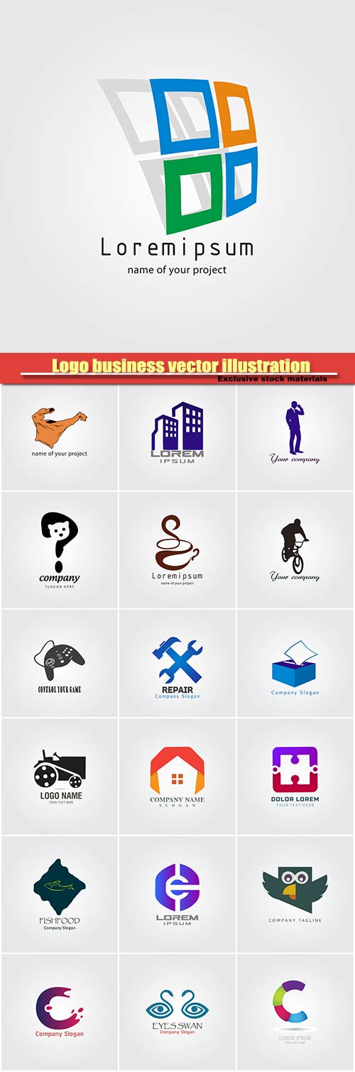 Logo business vector illustration #35