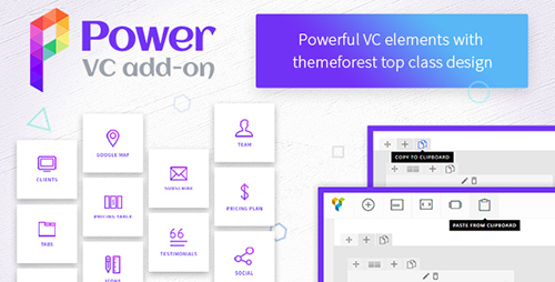 CodeCanyon - Power VC Add-on v1.0.3 - Powerful Elements for Visual Composer - 19500571