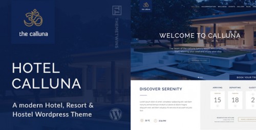 Nulled Hotel Calluna v2.6.0 - Hotel & Resort & WordPress Theme program