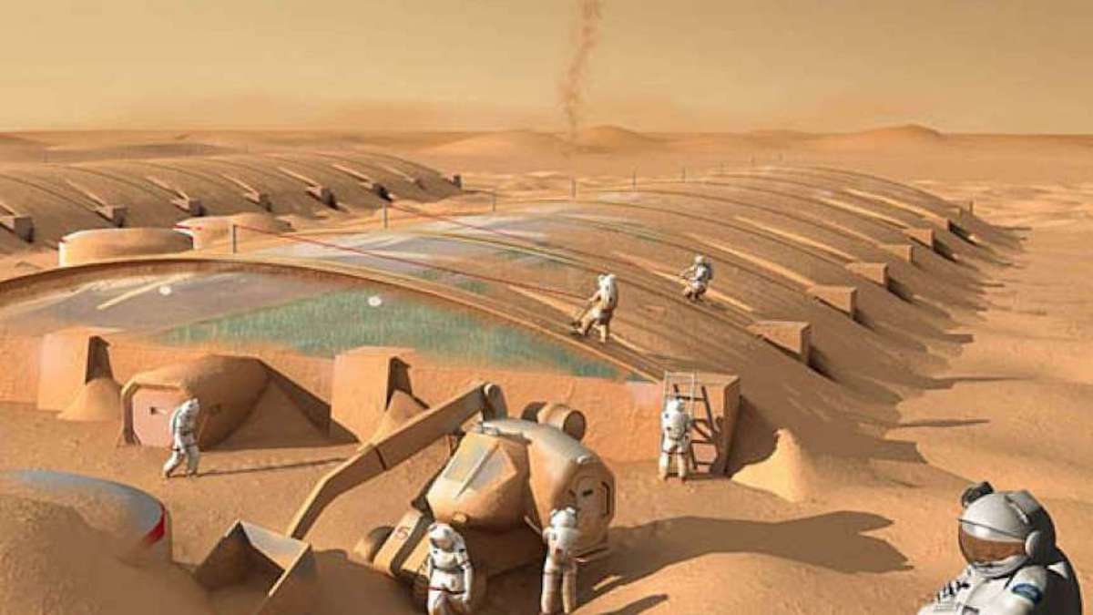 Ученые придумали, будто на Марсе без воды ладить стройматериалы